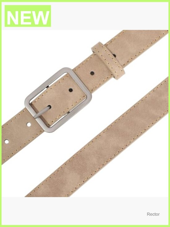 Suede Leather Belt With Silver Buckle Fashion Waist Belt For Jean Pant Dress